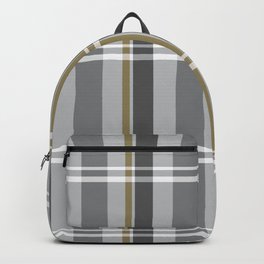 Silver Bells Plaid Backpack | Paperplaid, Graphicdesign, Blackpaper, Graypaper, Black, White, Grayplaid, Whiteplaid, Wrappingpaper, Christmas 