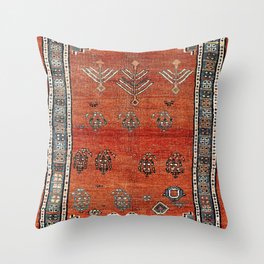 Bakhshaish Azerbaijan Northwest Persian Carpet Print Throw Pillow | Pattern, Ethnic, Boho, Abstract, Geometric, Oriental, Bohemian, Azerbaijan, Vintage, Rug 
