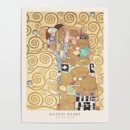 Gustav Klimt Lovers The Kiss Art Exhibition Poster