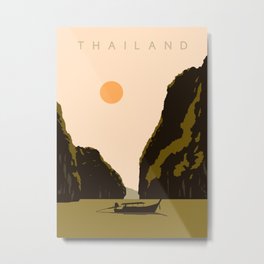Thailand Metal Print | Minimalism, Indonesia, Tourism, Drawing, Phuket Beach, Thailand, South East Asia, Vietnam, Asian, Beach 