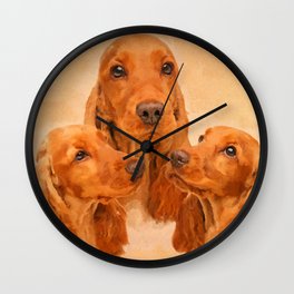English Cocker Spaniel Dog Digital Art Wall Clock | Spanieldog, Graphicdesign, Gundog, Englishspaniel, Sketch, Cocker, Dogart, Canvas, Canine, Watercolor 