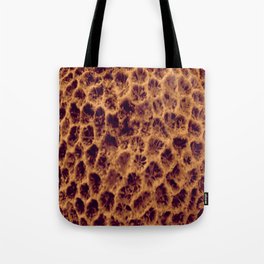 Coral Rock macro gold pattern Tote Bag