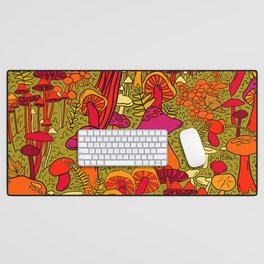 Mushrooms in the Forest Desk Mat