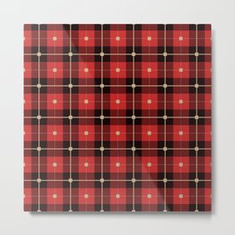Red Lumberjack Pattern Metal Print | Best, Christmas, Tartan, Patterns, Homedecor, Modern, Plaid, Pattern, Vintage, Check 