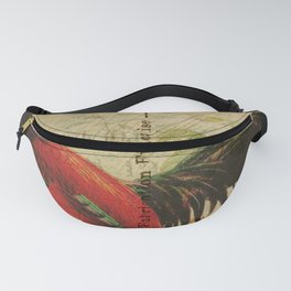 Vintage Post Card French Rooster Fanny Pack