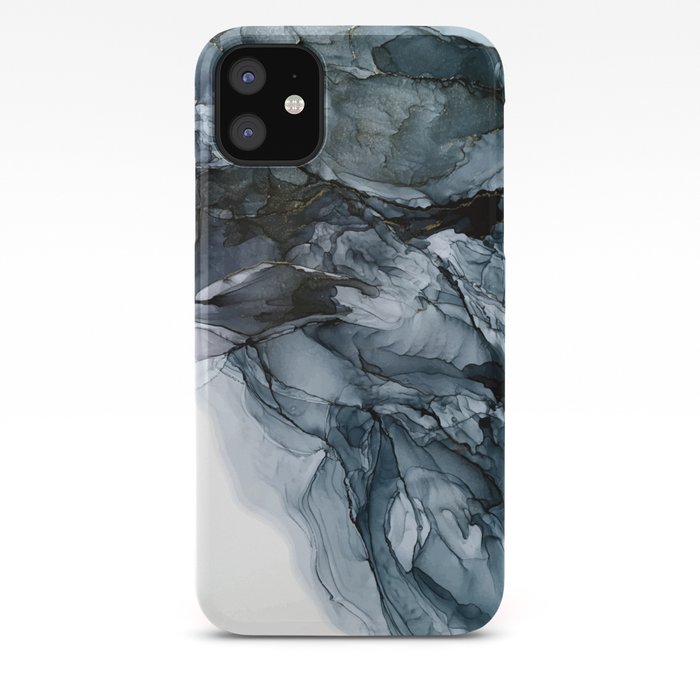 Dark Payne S Grey Flowing Abstract Painting Iphone Case By