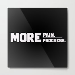 more pain,more progress Metal Print | Mgs, Graphicdesign, Metal Gear Solid, Chronic, Funny, Tpp, Pain, The Phantom Pain, Mgsv, Mgsv Tpp 