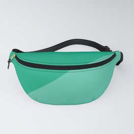 Triangle. Two colors. Biscay Green and Mint colors. Fanny Pack