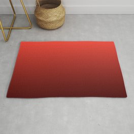 Gradient Collection - Deep Strawberry Red Rug | Theme, Royal, Shade, Gradient, Strawberry, Focal, Outdoor, Summer, Pantone, Graphicdesign 