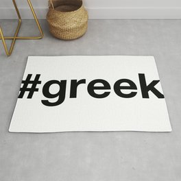 GREEK Hashtag Rug | Santorini, Greekisland, Sifnos, Samos, Naxos, Mykonos, Greece, Ancient, Greekislands, Paros 