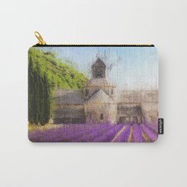 Lavender Fields Carry-All Pouch | Purple, Floral, Rural, Natural, Colorful, Field, Fragrant, Painting, Blooming, Nature 