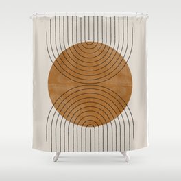 Perfect Touch Shower Curtain | Line Art, Watercolor, Arch, Moon, Modern, Bohemian, Retro, Geometric, Free, Living Room 