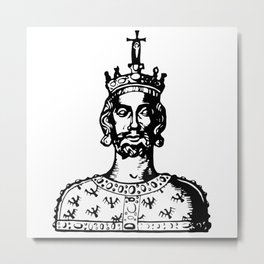 Charlemagne Metal Print | Strategy, Europe, Military, Paris, Earlymiddleages, Franks, King, Feud, Marriage, Drawing 