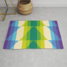 rhomboid echo rolling shutter Rug | Reduced, Colourful, Geometric, Vector, Illustrator, Uplifting, Colorful, Art, Abstract, Elegant 