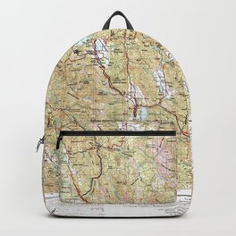 CA Ukiah 302181 1957 Topographic Map Backpack