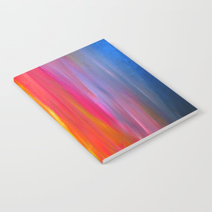 Bright Horizons Bold Colorful Rainbow Pink Yellow Blue Abstract