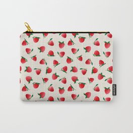 Strawberry pattern Carry-All Pouch
