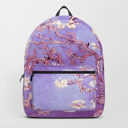 Van Gogh Almond Blossoms Orchid Purple Backpack