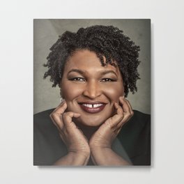 Stacey Abrams Metal Print | Staceyabrams, Democraticparty, Photo, Politics, Georgia, Democrats, Black, Blackexcellence, Feminism, Blackwomen 