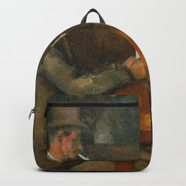 Paul Cézanne - The Card Players Backpack | Cezanne, Card, Men, Freetime, Players, Cafe, Gambling, Paul, Twomen, Table 