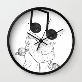 The music love. Wall Clock | Emotional, Black And White, Digital, Ink Pen, Feeling, Music, Love, Ink, Night, Universe 