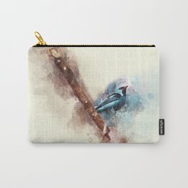 Blue Bird Carry-All Pouch | Watercolor, Pajaro, Passaro, Aquarela, Beautiful, Digital, Pop Art, Passarinho, Graphicdesign, Painting 
