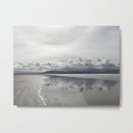 Inch Strand beach in Ireland Metal Print | Ireland, Tan, Sun, Digital, Grey, Mountains, Photo, Beige, Sunrise, Sunshine 