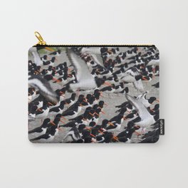 Flock of Oystercatchers | Haematopus ostralegus | Ameland, Wadden Islands, The Netherlands | Fine art bird photography Carry-All Pouch