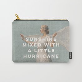 Sunshine Mixed With a Little Hurricane, Feminist Carry-All Pouch | Digital, Female, Girl, Funnysayings, Quote, Woman, Feminist, Quotes, Motivational, Graphicdesign 