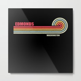 Edmonds Washington City State Metal Print | Visitors, City, Washington, Classic, Colored, Tourists, Town, Hometown, Residents, 90S 