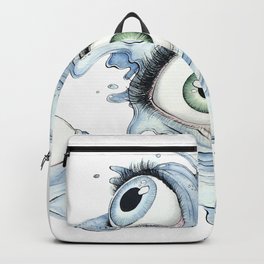Swell Backpack | Splash, Eye, Eyeball, Ink, Painting, Surf, Water, Ocean, Swirl, Swim 