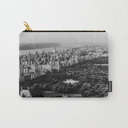 New York City Manhattan aerial view with Central Park and Upper West Side black and white Carry-All Pouch | Dumbo, Gotham, Black And White, Centralpark, Nyc, Manhattanskyline, B W, Newyorkcity, Landmark, Beautiful 