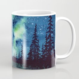 "Green Milky Way" watercolor galaxy painting Coffee Mug | Galaxypainting, Landscapepainting, Forestlandscape, Painting, Illustration, Watercolorgalaxy, Galacticart, Forestpainting, Nightscape, Landscape 