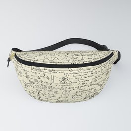 Physics Equations // Parchment Fanny Pack