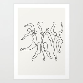 Three Dancers by Pablo Picasso Art Print | Dance, Woman, Lines, Abstract, Drawing, Picasso, Sketch, Women, Line, Arthistory 
