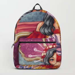 Feeling Special Backpack | Tzuyu, Dress, Painting, Princess, Digital, Floral, Twice, Crown, Queen, Flower 