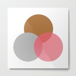 abstract circles - yellow pink grid Metal Print | Beautiful, Abstractgrid, Abstract, Yellow, Grid, Layering, Pretty, Blushpink, Graphicdesign, Minimalpattern 