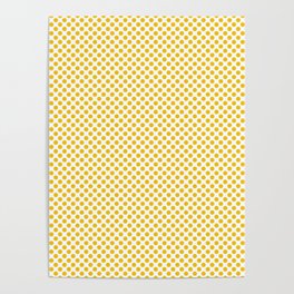 Lemon Polka Dots Poster