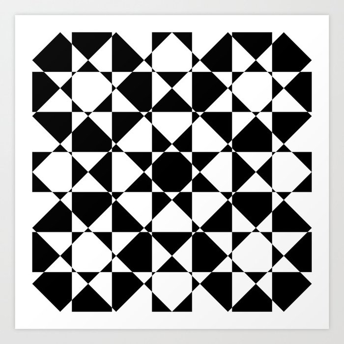 Modern Abstract Geometric Shape Design Art Print By