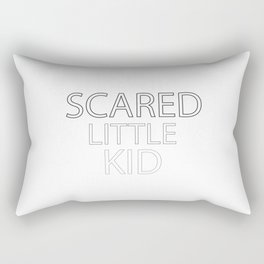 Scared Little Kid Rectangular Pillow