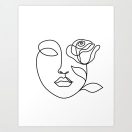 Abstract Face Art Prints For Any Decor Style Society6