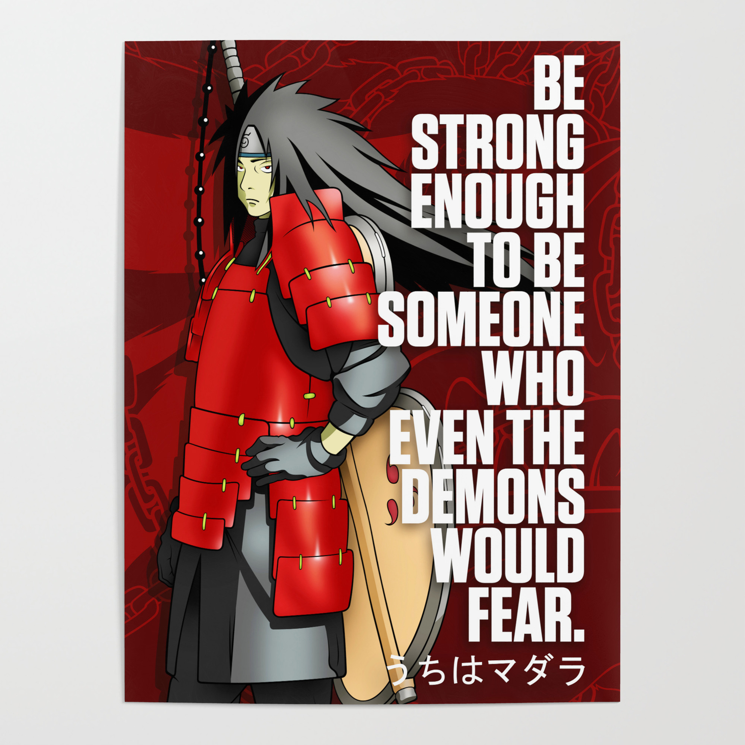 Best Anime Quotes About Strength Poster by Team Awesome | Society6