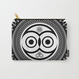 zentangle Owl Carry-All Pouch | Owlcircle, Owleye, Owltribal, Mandala, Owltattoo, Owlart, Owl, Vectorowl, Drawing, Zentangle 