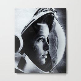 NASA Astronaut Anna Fisher Metal Print | Lunar, Photo, Portrait, Screenprint, Gelatin, Photographs, Earth, Astronaut, Space, Serene 