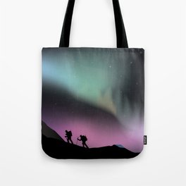 Aurora Mountains Tote Bag