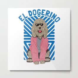 El Dogerino Metal Print | Elduderino, Goldendoodle, Cinema, Doodle, Doglover, Film, Eldogerino, Bathrobe, Cultmovie, Dogdad 