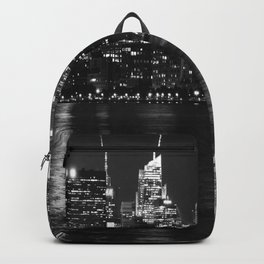new york skyline Backpack | Black And White, Photo, Night, Citymark, Ny, Digital Manipulation, Usa, Dark, City, Landmark 