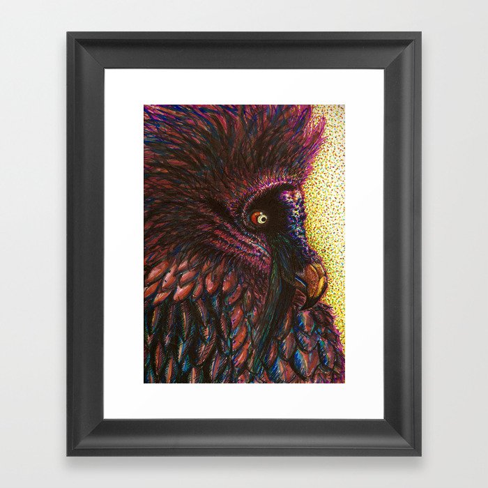 Bearded Vulture Framed Art Print By Lindseypicha Society6