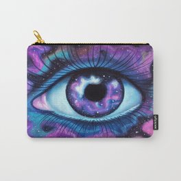 We Are All Made Of Stardust Carry-All Pouch | Purple, Nature, Beauty, Wave, Starstuff, Colorful, Star, Eyeball, Sci-Fi, Lashes 