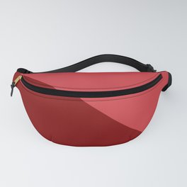 Two colors. Triangle. Maroon and Flame Scarlet colors. Fanny Pack